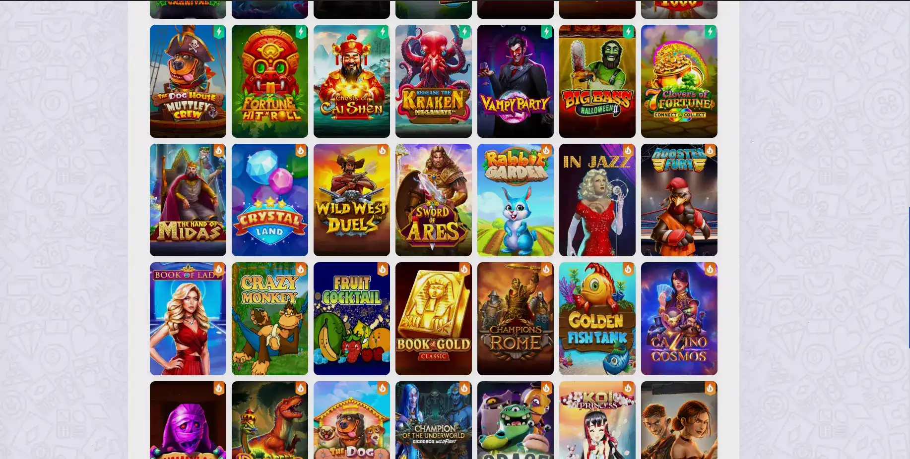 Игровой интерфейс Spin Bounty казино с яркими слотами